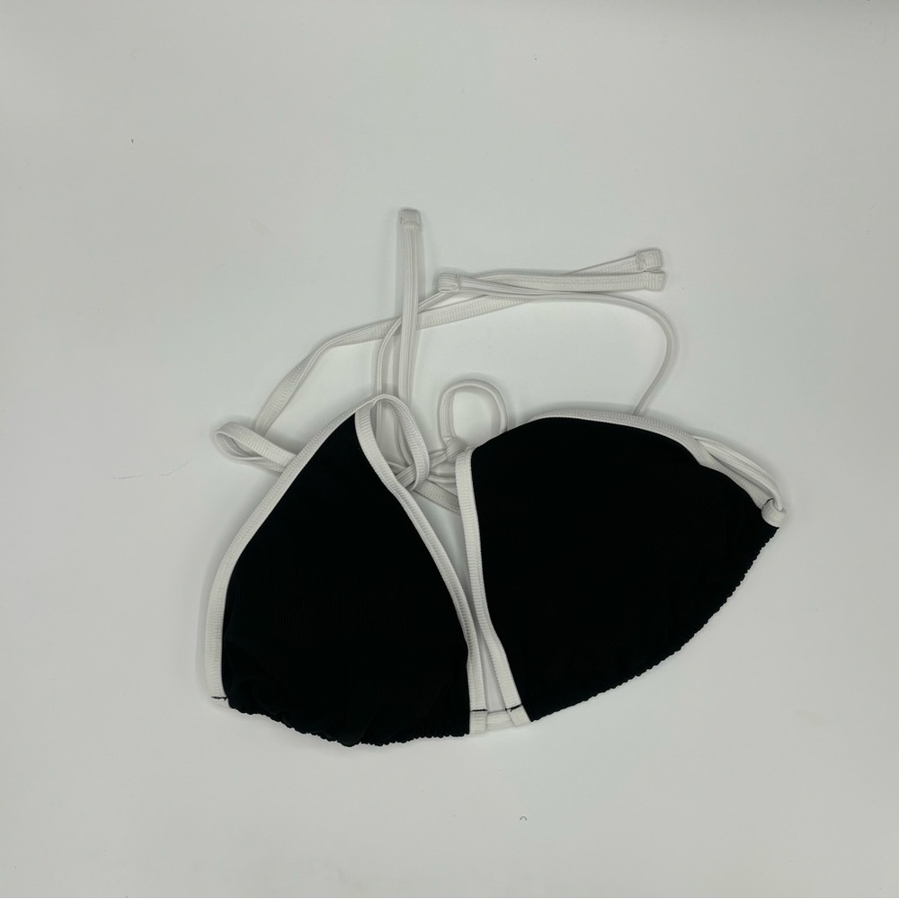 Black and White Bikini Top